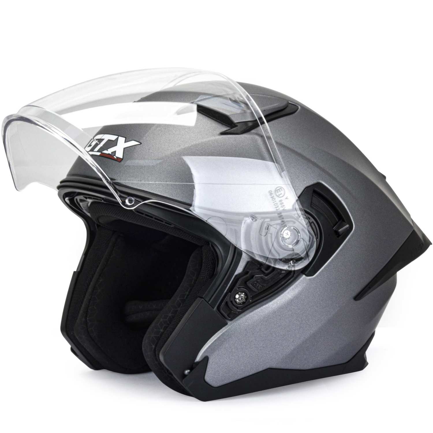 Шлем мото открытый GTX 885-1 №1 (M) GREY