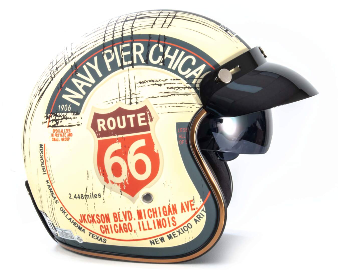 Шлем мото открытый HIZER J510 №1 (L)