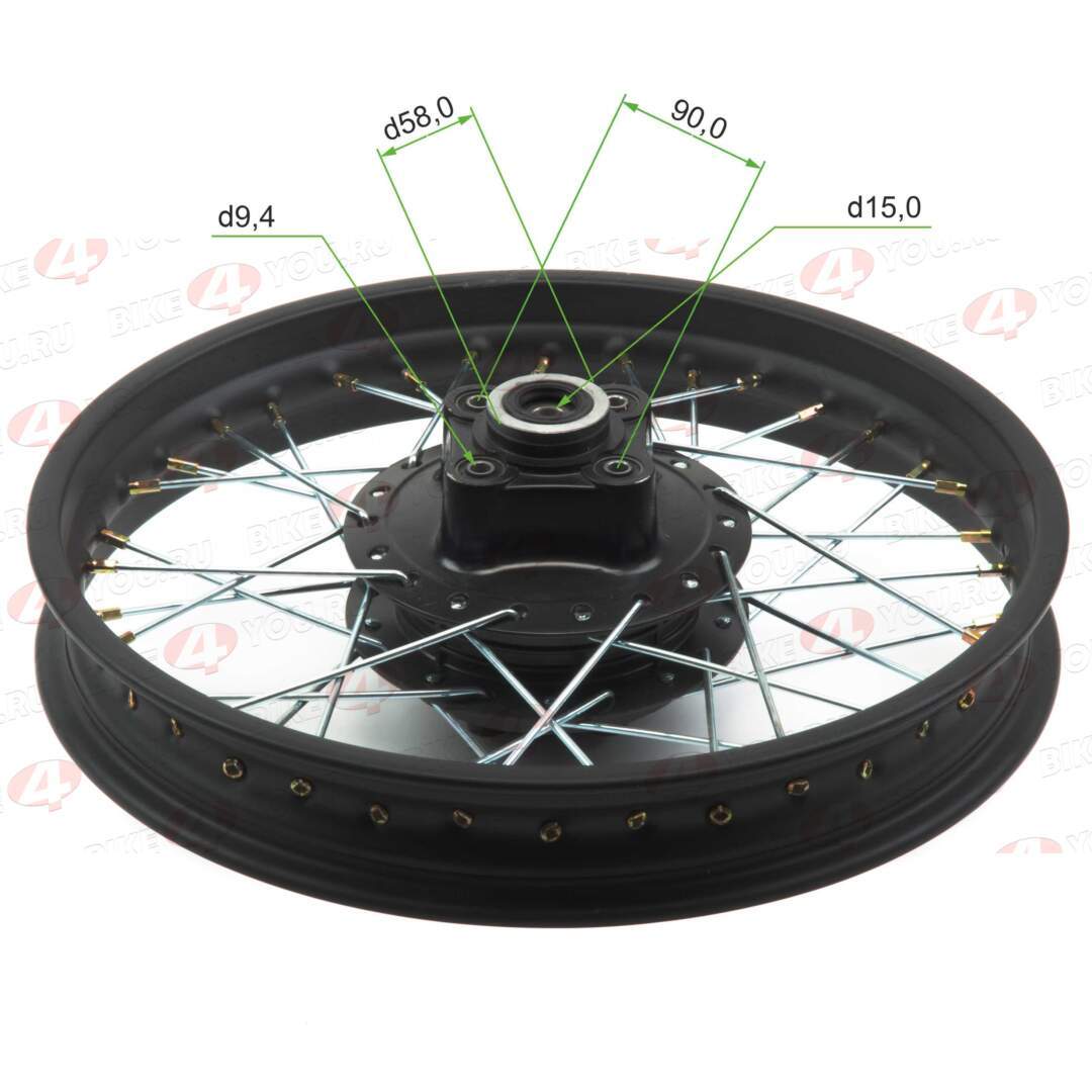 Обод задний Enduro 250 LT/ST/EX (2,25-R18 d=15mm) (4х80х58/4x90x58 диск/звезда)