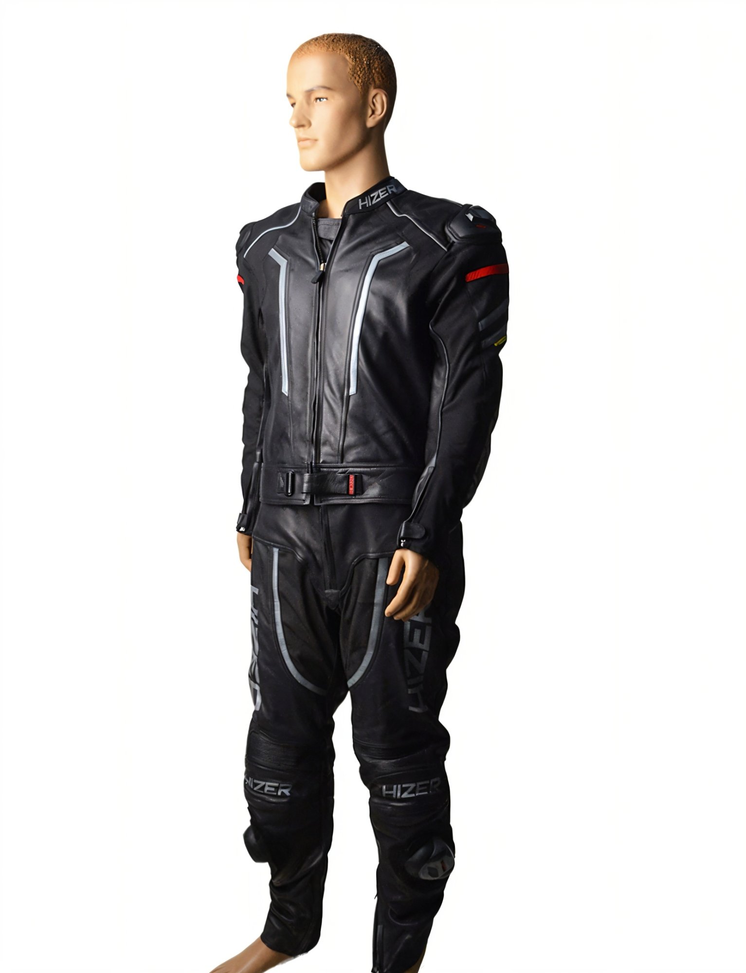 Комбинезон мотоциклетный (кожа) HIZER CE-1070 Gray (L)